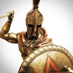 Spartan Warrior King Leonidas Arrows Pose // Cast Bronze Statue