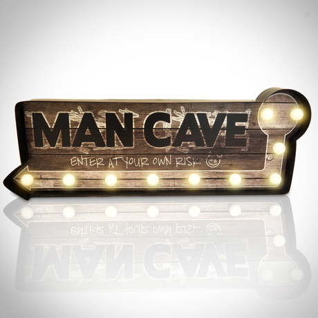 Mancave Marquee // Lighted Sign