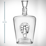 Whiskey Skull // Glass Decanter