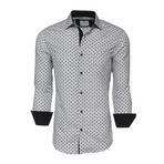 Lewis Polka Dot Button-Up Shirt // White (3XL)