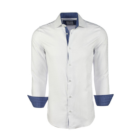 Finlay Printed Button-Up Shirt // White (3XL)