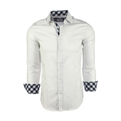 Ethan Linen Button-Up Shirt // White (XS)