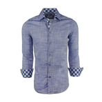 Ethan Linen Button-Up Shirt // Blue (2XL)