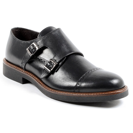 Kurt Monk Strap Shoe // Black (US: 7)