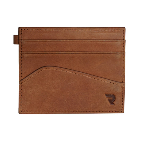 Zero 2 Slim Card Wallet // Caramel Tan Leather