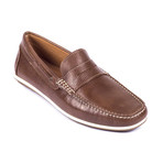 Banti Leather Moccasins // Brown (Euro: 39)