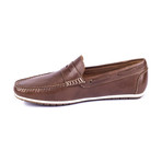 Banti Leather Moccasins // Brown (Euro: 39)