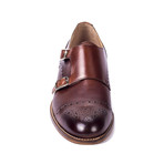 Caruma Leather Monkstrap // Mahogany (Euro: 43)