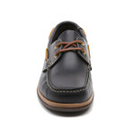 Colina Leather Boat Shoes // Blue (Euro: 39)