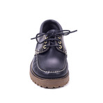 Teron Leather Boat Shoes // Blue (Euro: 45)