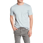 Crew Neck Solid T-Shirt // Dusty Blue (S)