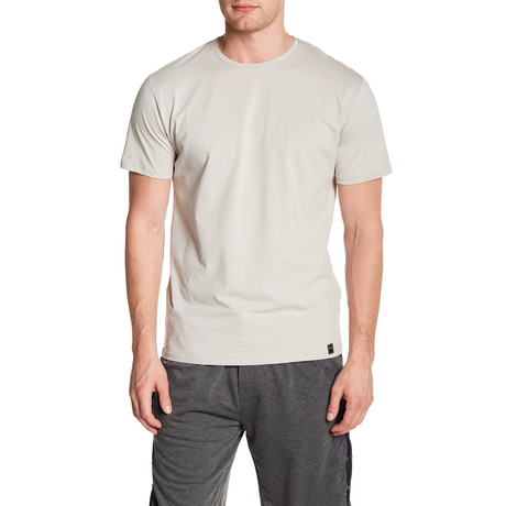 Crew Neck Solid T-Shirt // Khaki (S)