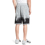 Patched + Splatter Paint Short // Grey (S)