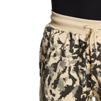 Camo Short With Side Pockets // Beige (M)