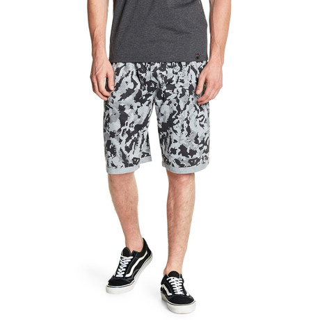 Camo Short With Side Pockets // Grey (S)