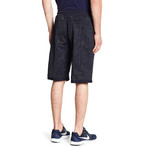 Camo Short With Side Pockets // Navy (M)