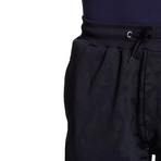 Camo Short With Side Pockets // Navy (M)