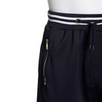 Zipper Pockets Solid Short // Navy (S)