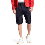 Zipper Pockets Solid Short // Navy (S)