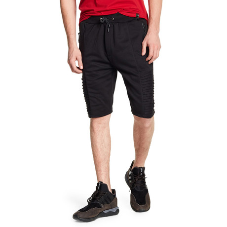 Solid Zipper Pockets Short // Black (S)