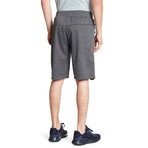 Solid Zipper Pockets Short // Dark Grey (S)