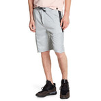 Solid Zipper Pockets Short // Grey (S)