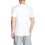 V-Neck Solid T-Shirt // White (S)