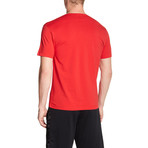 Stripe Printed T-Shirt // Red (2XL)