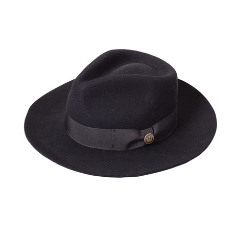 The Bookie Fedora // Black (S)