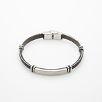 Dell Arte // Braided Leather Bracelet // Black