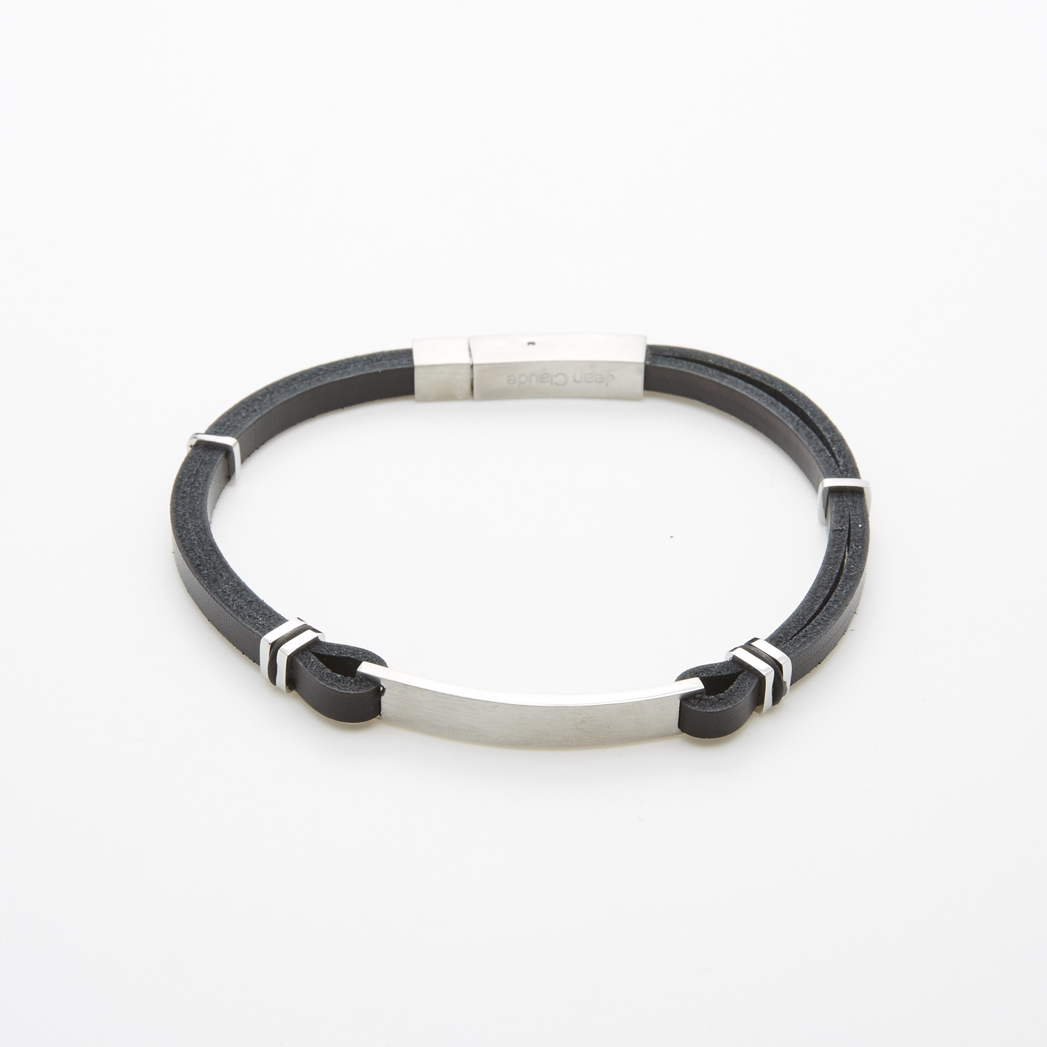 Leather Bracelet + Stainless Steel Closure - Jean Claude Jewelry ...