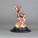 Jasper Hand Carved Giraffe Sculpture