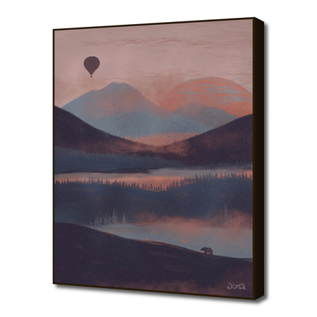 Adrift in the Mountains… (16"W x 20"H x 1.5"D)