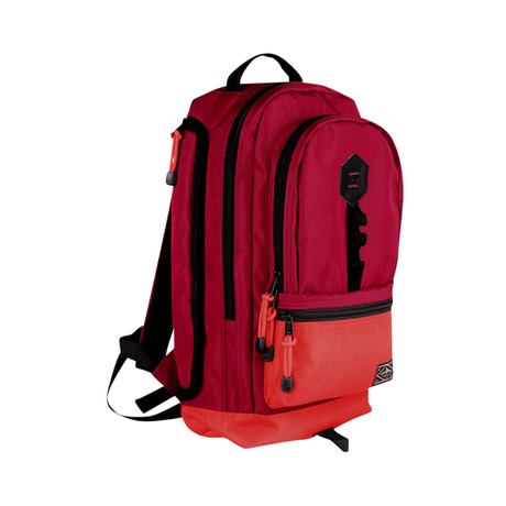 Laptop Backpack // Ox Blood + Fiery Red