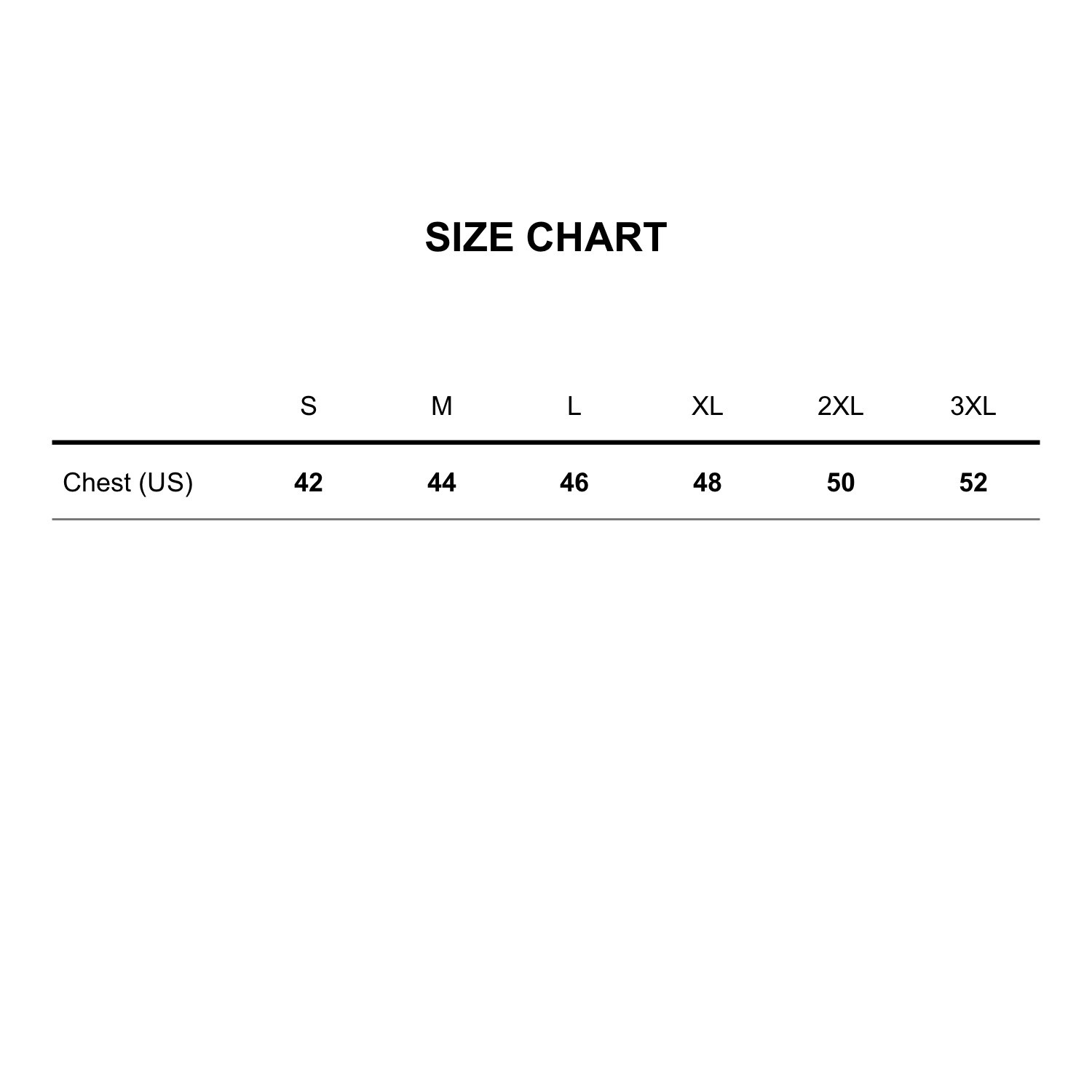 Sir Raymond Tailor Size Chart