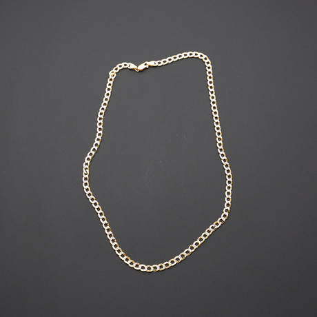 Diamond Cut 4.5mm Cuban Chain Necklace (20"L)