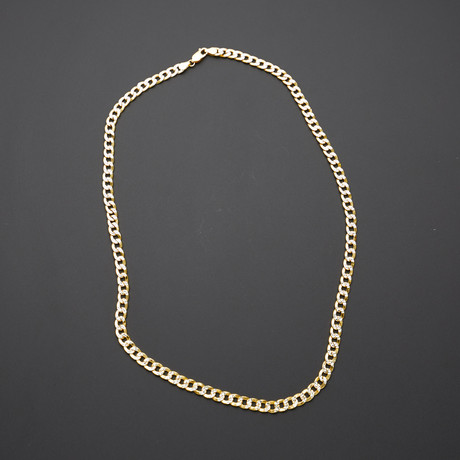 Diamond Cut 6.5mm Cuban Chain Necklace (24"L)