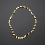 Thick Figaro Link Chain Necklace (22"L)