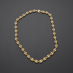Thick Puff Mariner Chain Necklace (22"L)