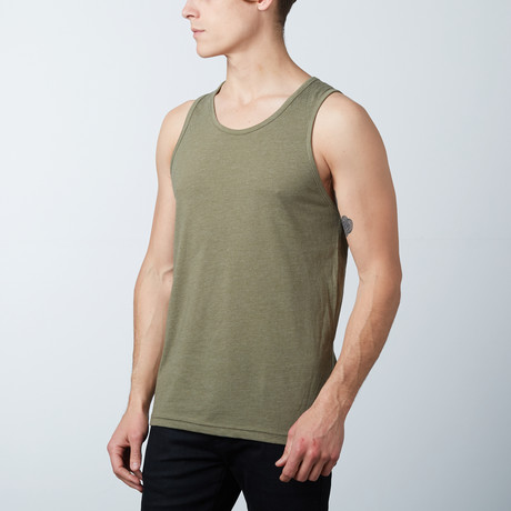 Ultra Soft Semi-Fitted Tank Top // Military Green (S)