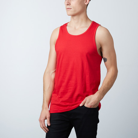 Ultra Soft Semi-Fitted Tank Top // Red (S)