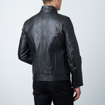 Batman Padded Motorcycle Leather Jacket // Black (XL)