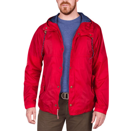 Gales Packable Wind Jacket // Red (S)