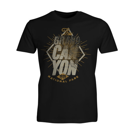 Grand Canyon Short Sleeve T- Shirt // Black (S)