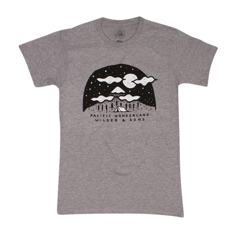Pacific Wonderland Mountains Tee // Athletic Heather (S)