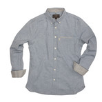 Hawthorne Long Sleeve Button Down Shirt // Light Blue (S)