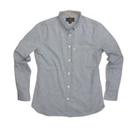 Hawthorne Long Sleeve Button Down Shirt // Light Blue (M)