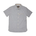 Burnside Short Sleeve Button Down Shirt // Light Blue (XL)