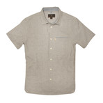 Burnside Short Sleeve Button Down Shirt // Stone (L)