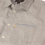 Burnside Short Sleeve Button Down Shirt // Stone (M)